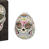 Bougie Ladenac Oeuf Skull Blanche