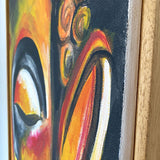 HALF FACE BOUDDHA - PEINTURE ACRYLIQUE