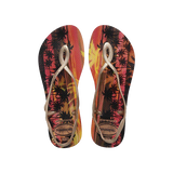HAVAIANAS - TONG - LUNA PRINT - SAND GREY/ROSE GOLD