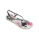 HAVAIANAS - TONG - LUNA PRINT - WHITE/NAVY BLUE
