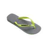HAVAIANAS - TONG - BRASIL LOGO - LEMON GREEN/GREY