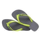 HAVAIANAS - TONG - BRASIL LOGO - LEMON GREEN/GREY