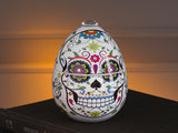 Bougie Ladenac Oeuf Skull Blanche