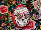 Bougie Ladenac Oeuf Skull Rouge