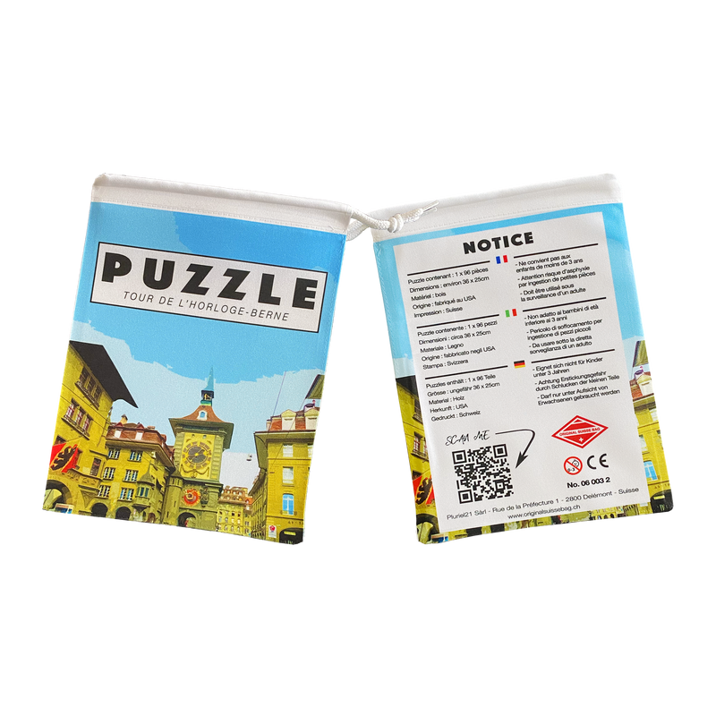TOUR DE L'HORLOGE / BERNE - PUZZLE EN BOIS