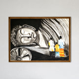 BHOUDDHA SLEEPING - PEINTURE ACRYLIQUE