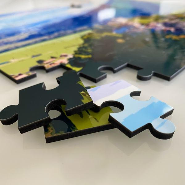 VILLAGE DE GRUYÈRES / FRIBOURG - PUZZLE EN BOIS