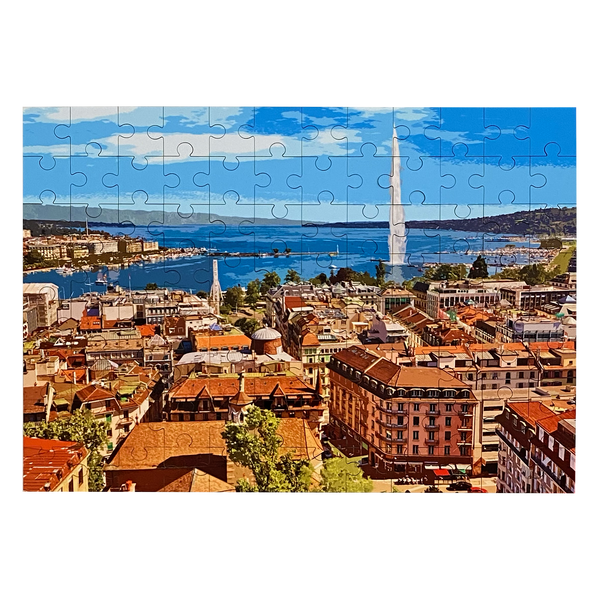 JET D'EAU / GENÈVE - PUZZLE EN BOIS