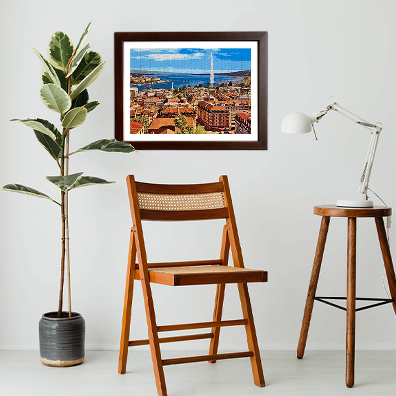 JET D'EAU / GENÈVE - PUZZLE EN BOIS