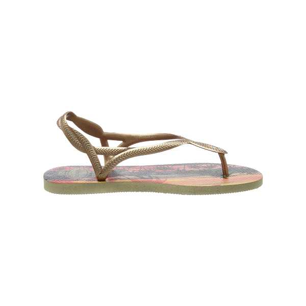 HAVAIANAS - TONG - LUNA PRINT - SAND GREY/ROSE GOLD