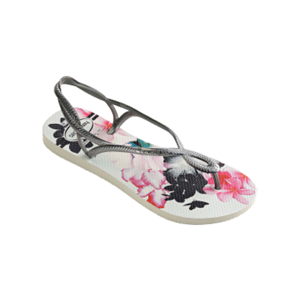 HAVAIANAS - TONG - LUNA PRINT - WHITE/NAVY BLUE