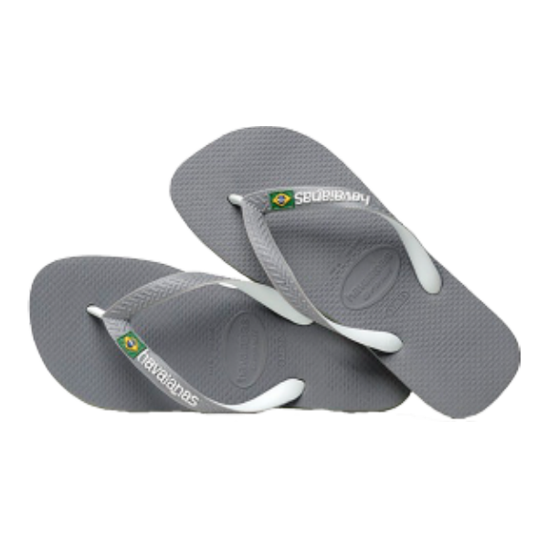 HAVAIANAS - TONG - BRASIL MIX - STEEL GREY/WHITE