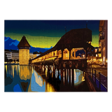 PONT DE LA CHAPELLE / LUCERNE - PUZZLE EN BOIS