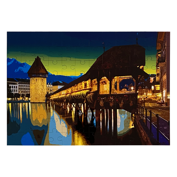 PONT DE LA CHAPELLE / LUCERNE - PUZZLE EN BOIS