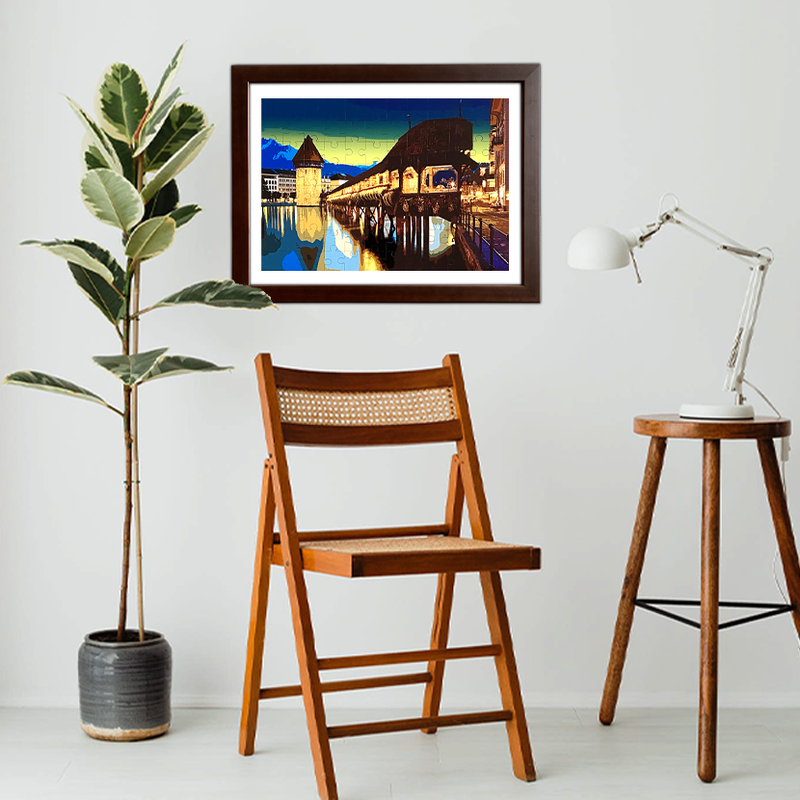 PONT DE LA CHAPELLE / LUCERNE - PUZZLE EN BOIS