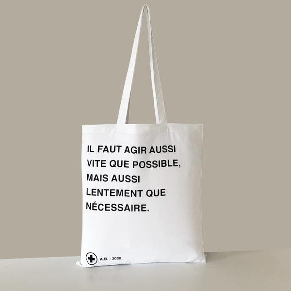 ALAIN'S BAG - PACK TOTE BAG 3 COULEURS - SÉRIGRAPHIE - 100% COTON
